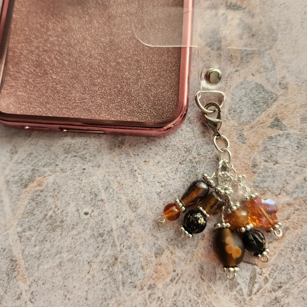 Cell Phone Charm Boho Tribal Handmade